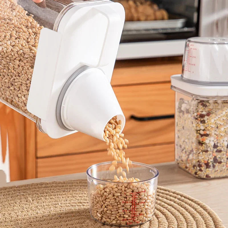 Airtight Rice & Grain Storage Container with Measuring Cup Food Storage Container Oasis Select