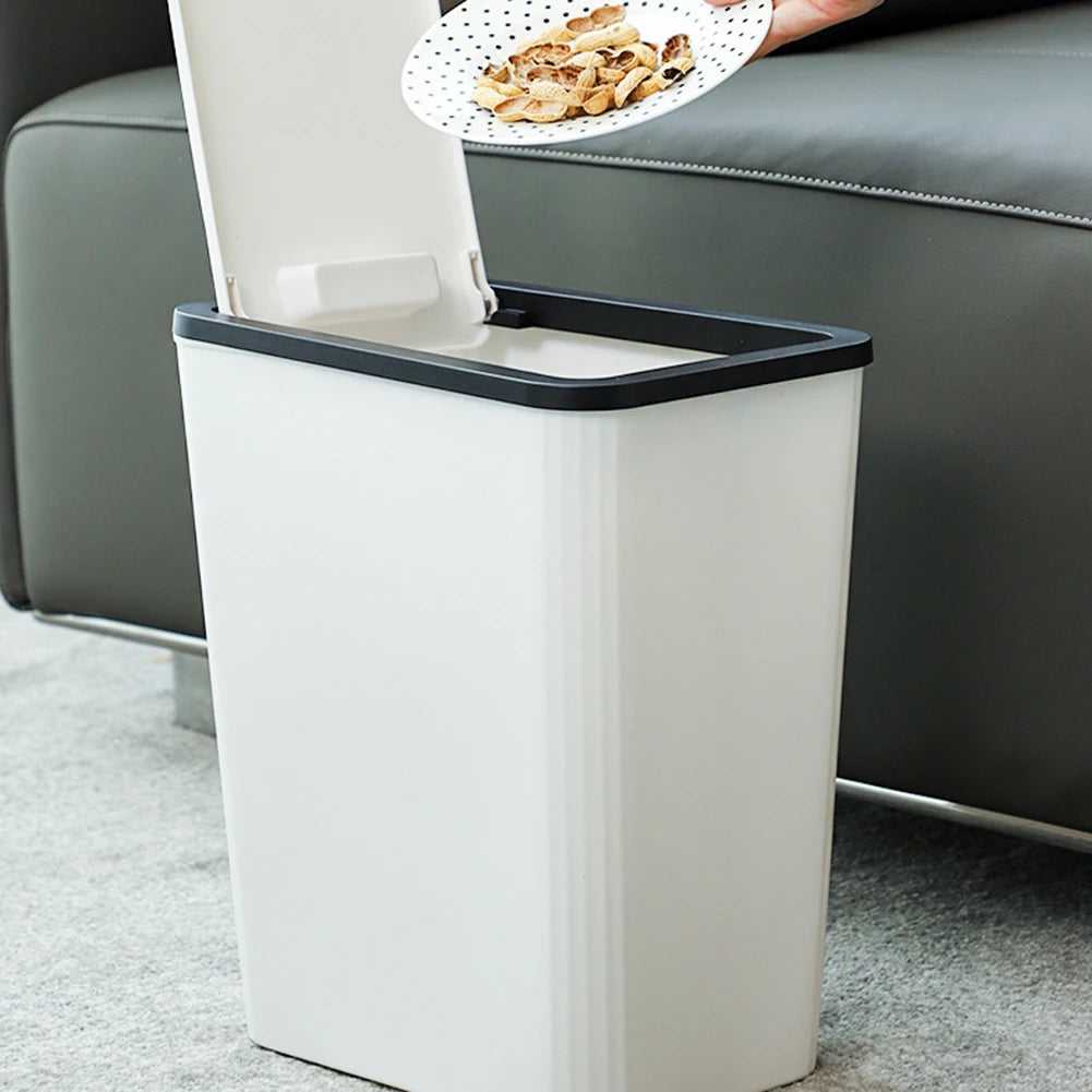 Bathroom Trash Can Garbage Can With Lid Trash Bin Large Capacity For Kitchen Bedroom Living Room Toilet Trash Can Oasis Select