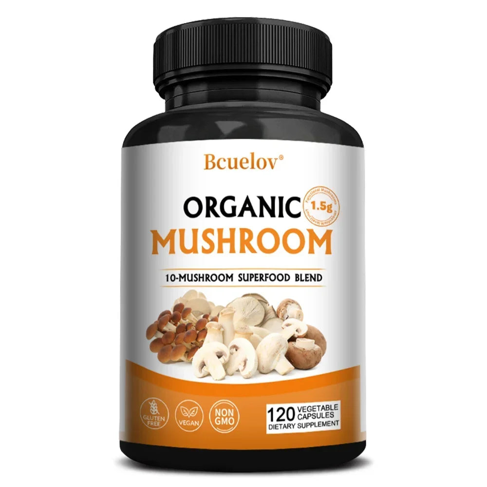 Mushroom Complex Capsules – Focus, Immunity & Memory Support