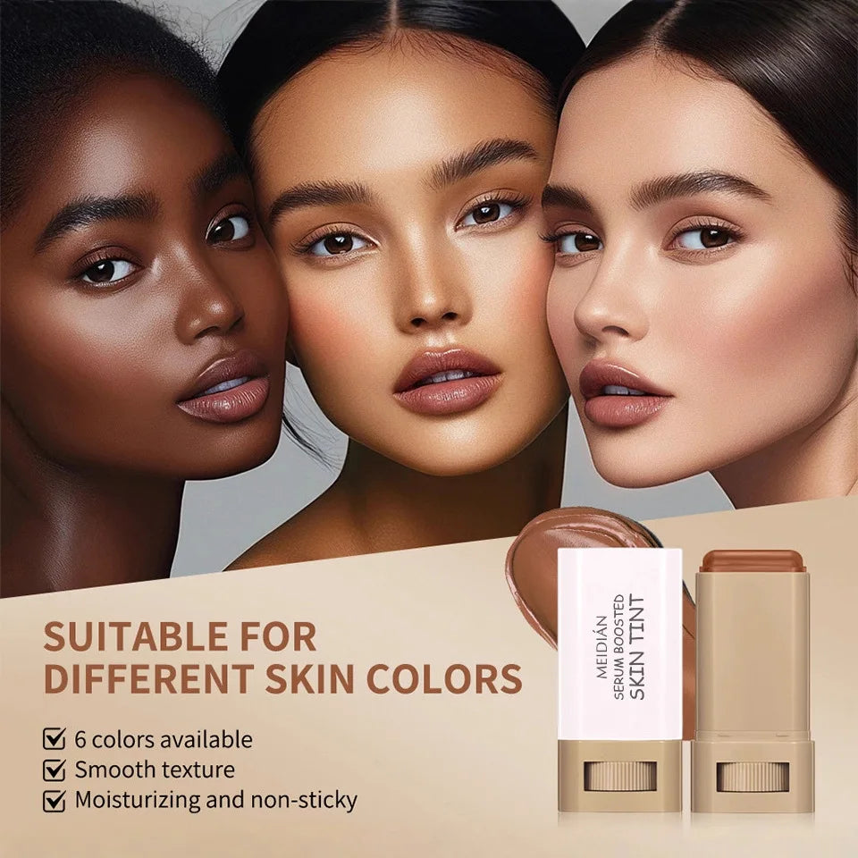 1/2PCS Skin Tint Stick Waterproof Nourishing Solid Tinted Serum Foundation Balm Face Tinted Face Contour Stick Face Makeup Oasis Select
