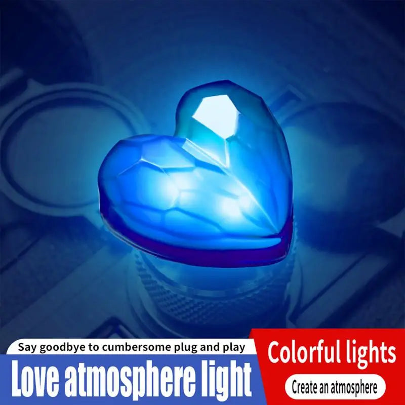 Ambient Lighting Car Interior Heart Car Lights Interior Ambient Lighting Decor Color Changing Atmosphere Lamp Romantic Lighting Oasis Select