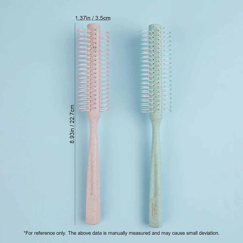 Round Rolling Curling Brush – Anti-Static Wet & Dry Hair Comb Round Curling Brush Oasis Select 1pcs-Random