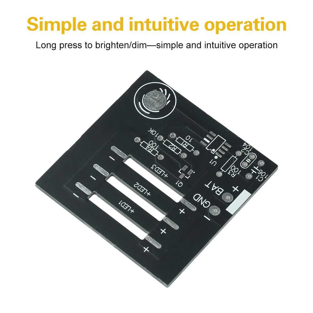 DIY Soldering Practice Kit DC 6V Touch-Sensitive Stepless Dimming Electronic Soldering Projects for Beginners Oasis Select