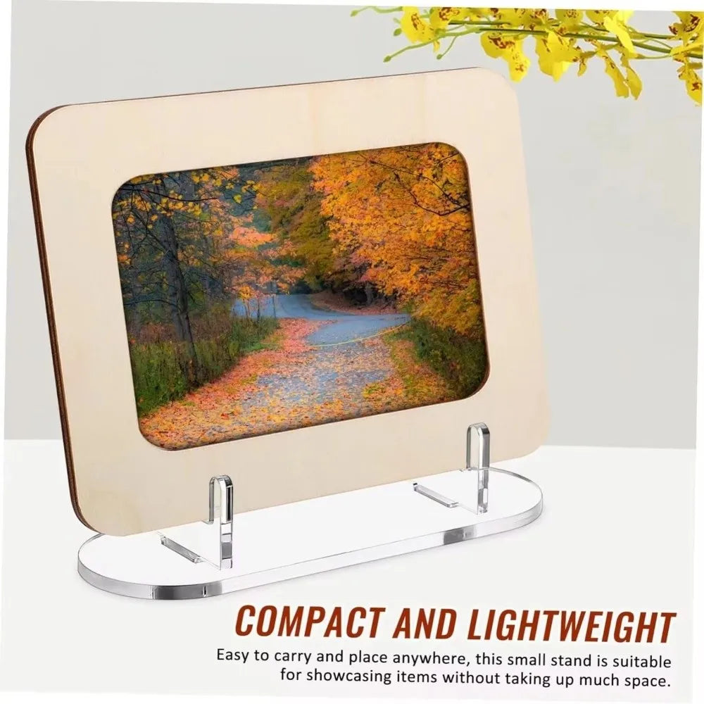 1Pc Simple HD Transparent Acrylic Badge Holder Acrylic storage Card Display Stand Desktop Decoration Anime Card Holder Oasis Select