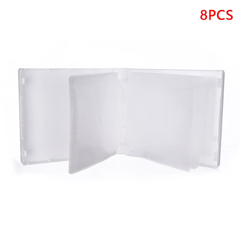 8/12PCS CD Case Disc DVD Storage Bag High-capacity Packaging Box CD Holder Home Room Discs Storage Box Oasis Select 8PCS