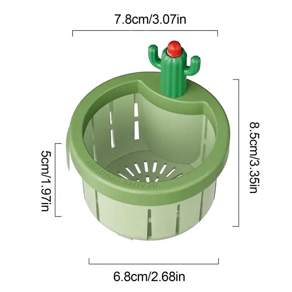 Anti-clogging Cactus Kitchen Sink Drain Strainer Food Waste Catcher Easy Cleaning Sink Drain Basket With Washer Oasis Select