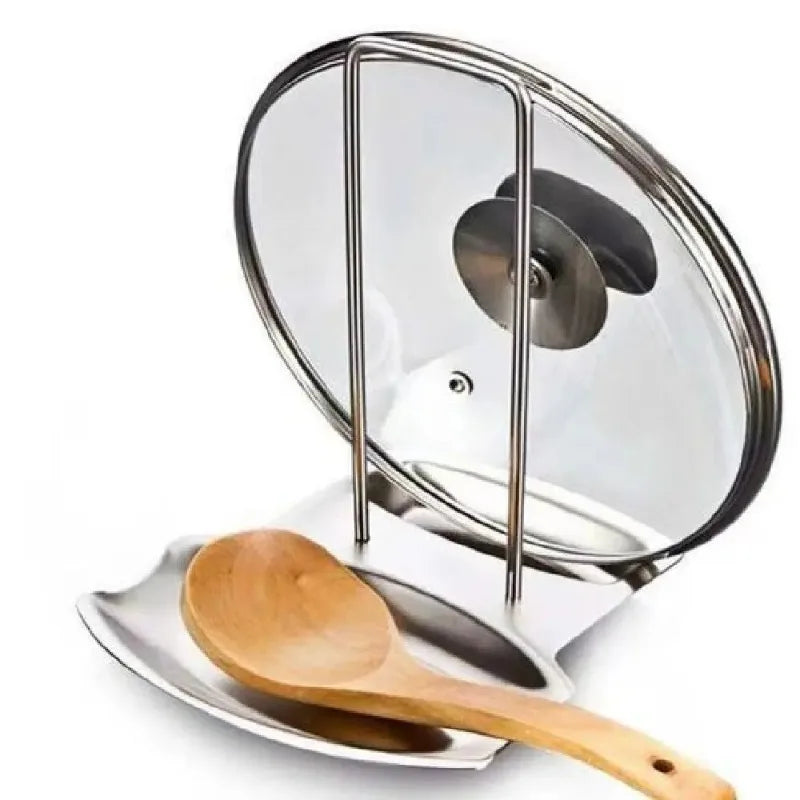 1Pcs Stainless Steel Pot Lid Holder Kitchen Storage Rack for Utensils And Dish Storage Multi-Functional Home Use Organizer Oasis Select