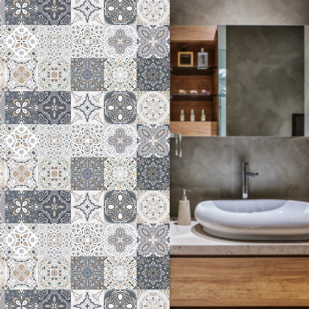 Film mosaic tile paste retro tile kitchen bathroom decoration DIY Wall paste floor paste For Wall Oasis Select