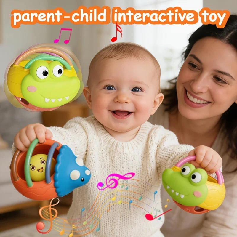 Cute And Interesting Hand-Held Baby Rattle, ABS Material, Color Festival Can Send Birthday Gifts, Christmas, Easter Oasis Select