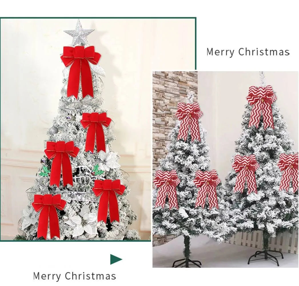 Stylish Cloth Bowknot Ribbon for Holiday Decorations Including Christmas Trees Party Settings Gardens Chairs and Tables Oasis Select