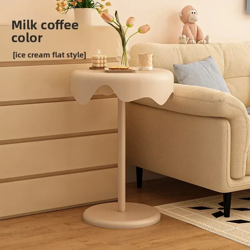 Multi-functional Small coffee table living room cream wind sofa edge table removable bedroom bedside table small round table Oasis Select B-P-KASE