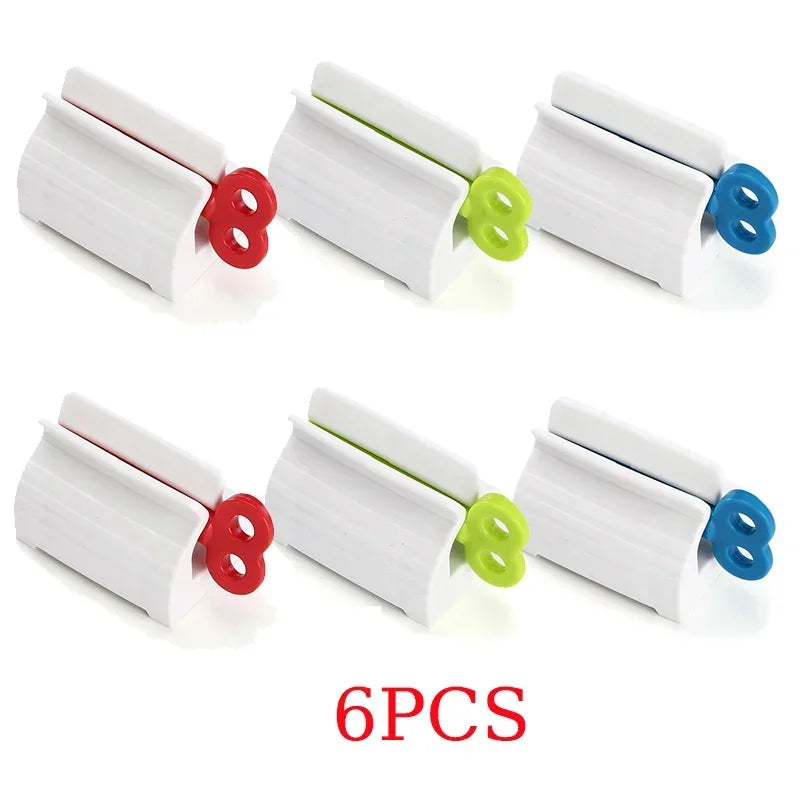 1 roller tube toothpaste squeezer, toothpaste holder, bathroom rotary paste dispenser Oasis Select A-6pcs