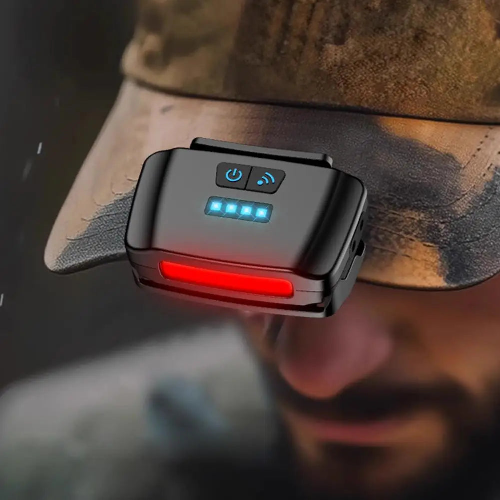 LED Clip-On Cap Headlamp | Motion Sensor, 250 Lumen, Rechargeable