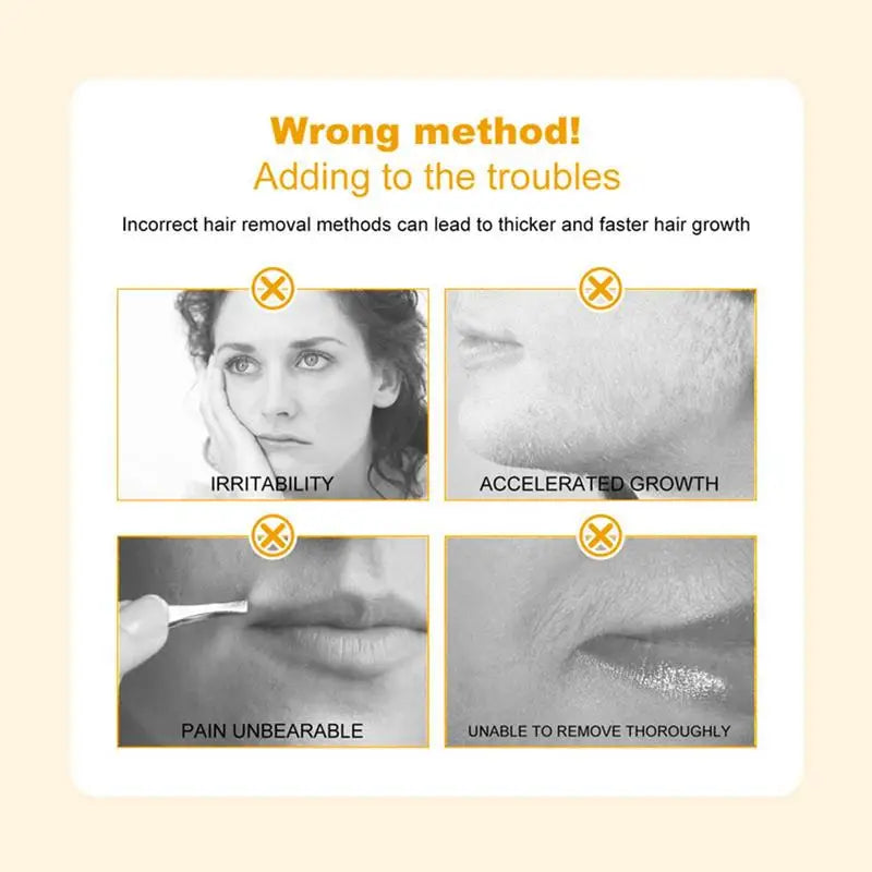 Hair Removal Cream Face Gentle Upper Lip Women Vitamin Soothing Oasis Select