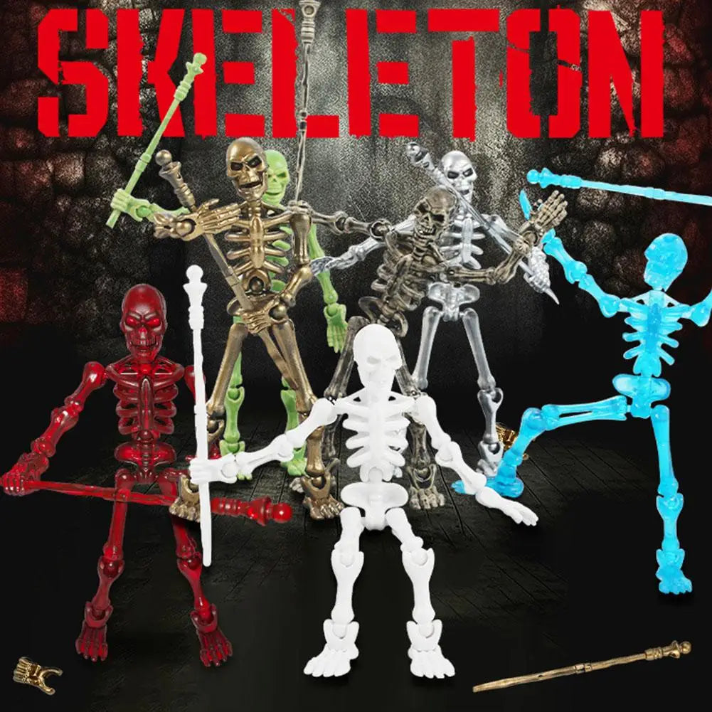 Mini Medieval Skeleton Figurines Small Halloween Skeleton For Home Table Decor Party Outdoor Graveyard Haunted House Accessories Oasis Select