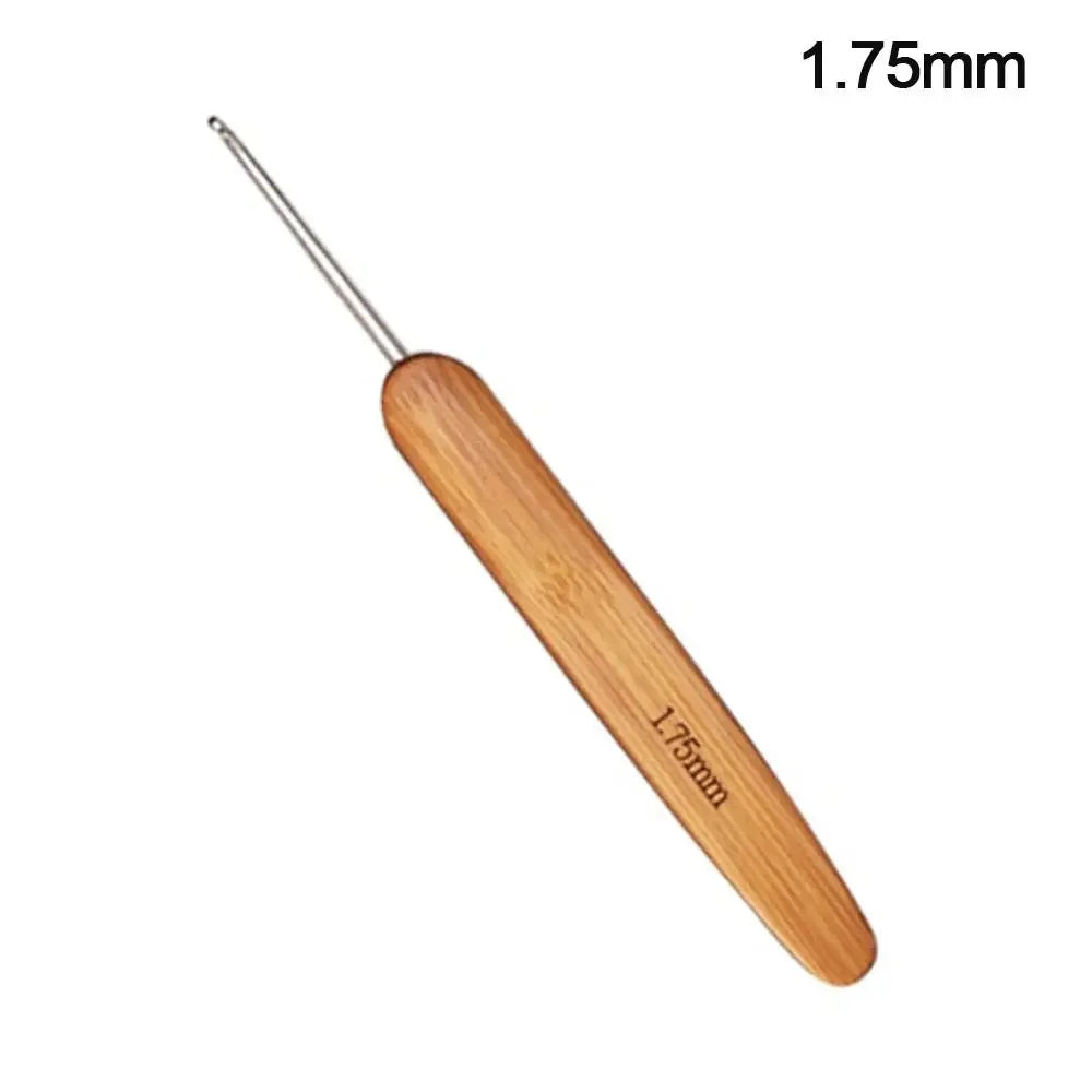 Bamboo Wooden Handle Crochet Hook Crochet Hooks Ergonomic Crochet Needles Weave Yarn Craft DIY Sewing Tools for Fine Work Thin Oasis Select 1.75mm