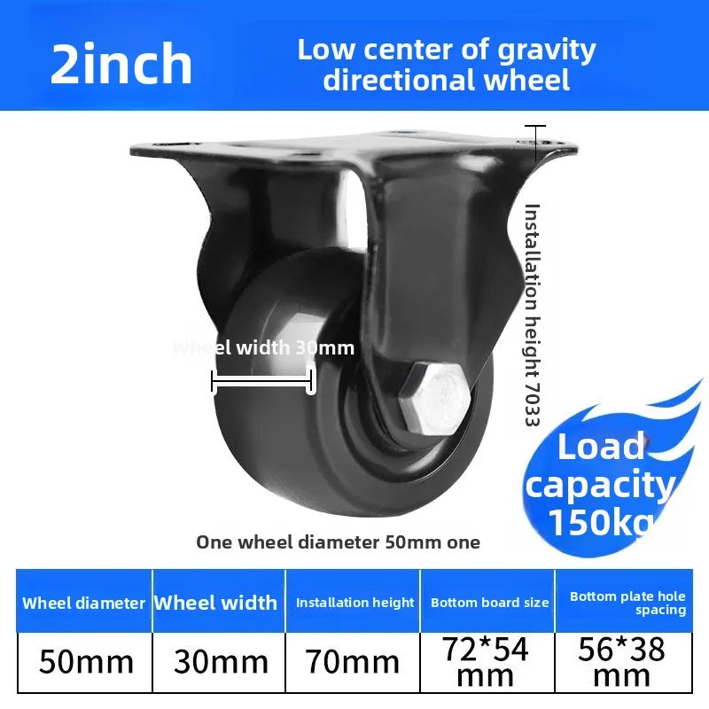 1.5/2/3inch Heavy Duty Swivel Castor Trolley Wheels Furniture Rotatable Caster with Safety Lock Brake for Table Chair Sofa Oasis Select 2 inch D