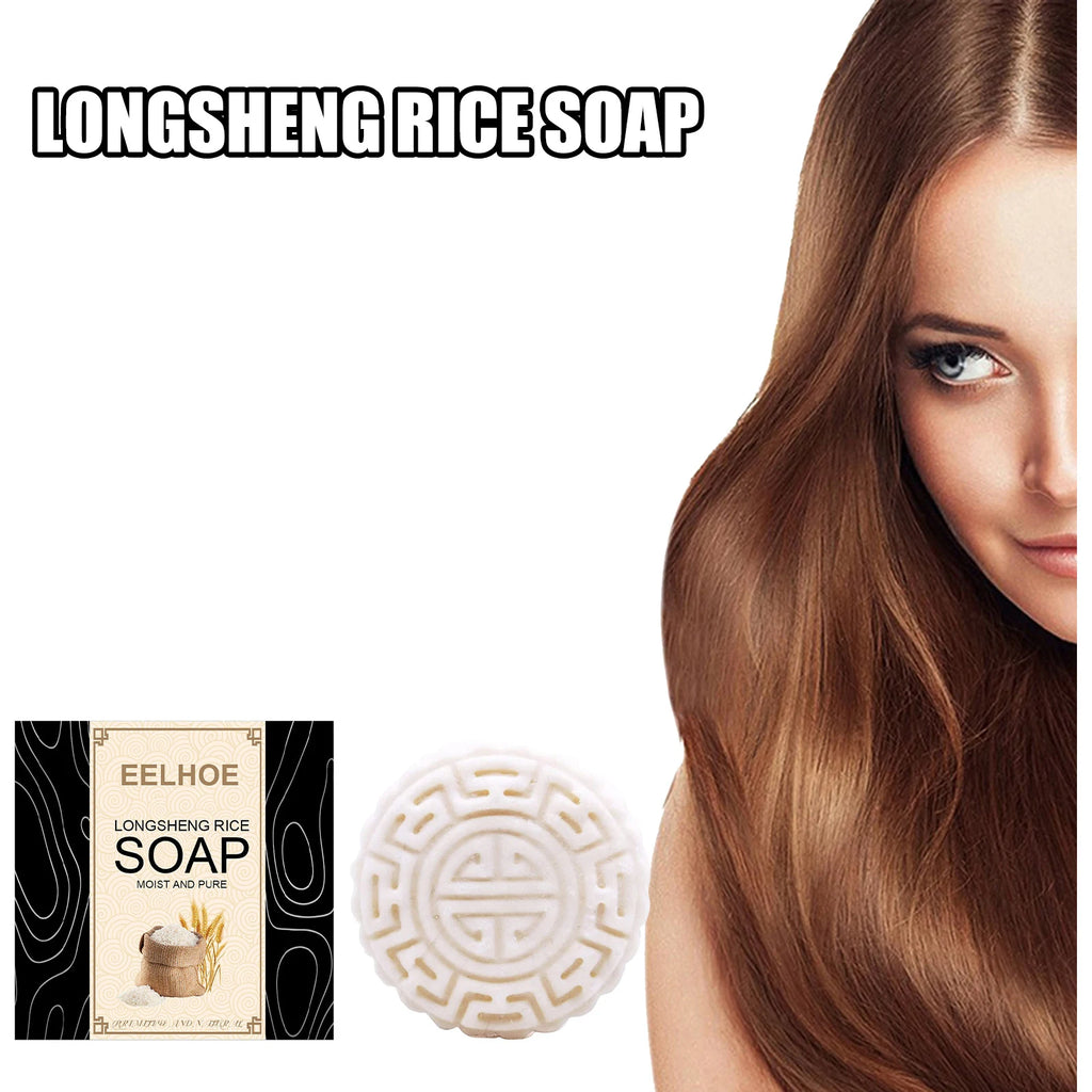 Rice Water Shampoo Bar – Hair Growth & Anti-Dandruff | Eelhoe