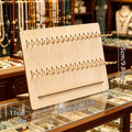 1pc multi hook wooden bracelet display board jewelry storage rack store retail/home dressing table bead bracelet storage rack Oasis Select yellow