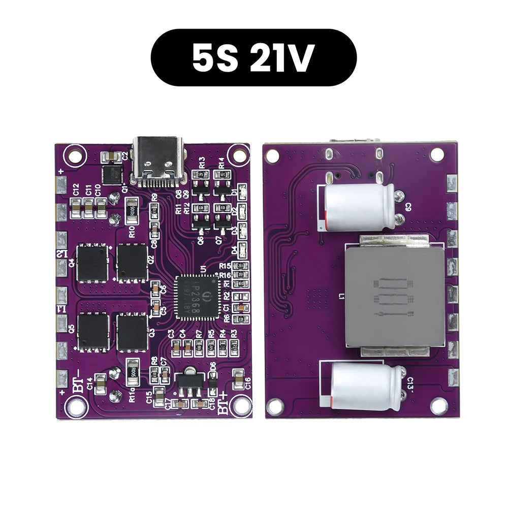 IP2368 Bidirectional 100W Fast Charging Module Buck-Boost Type-C Interface 3S 4S Lithium Battery High-Power Fast Charging Board Oasis Select 5S