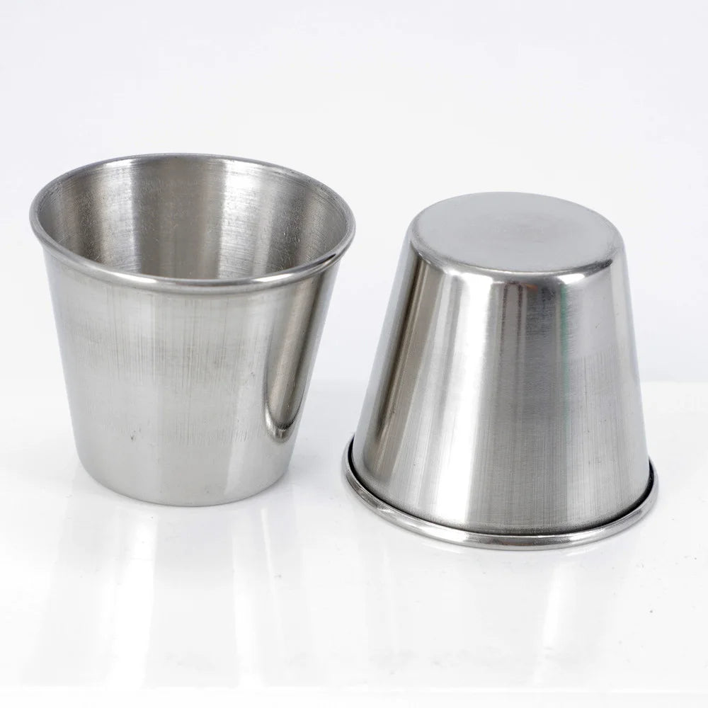45/70ml Stainless Steel Sauce Cups Hot Pot Dipping Bowl Small Sauce Cup Seasoning Dish Saucer Appetizer Plates Sauce Container Oasis Select