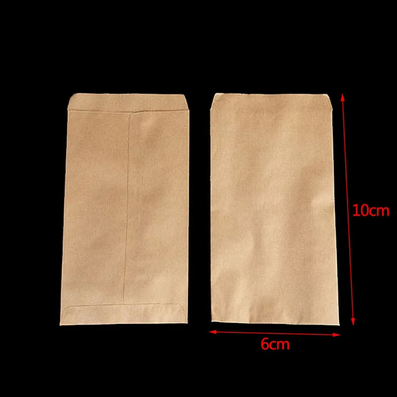 100Pcs Kraft Paper Seed Protective Envelope Storage Bags Mini Envelopes Packets Oasis Select