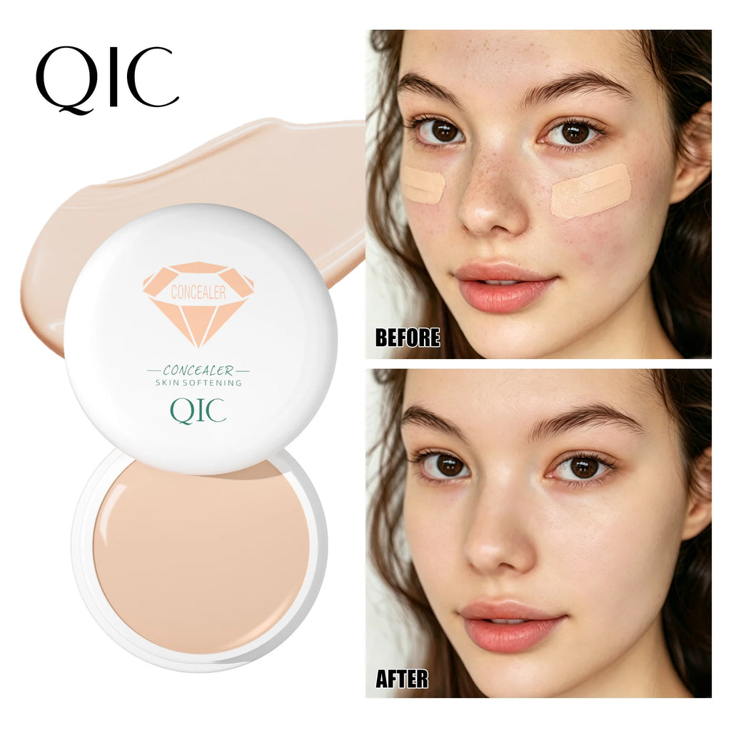QIC Hydrating Waterproof Concealer – Full Coverage Cream