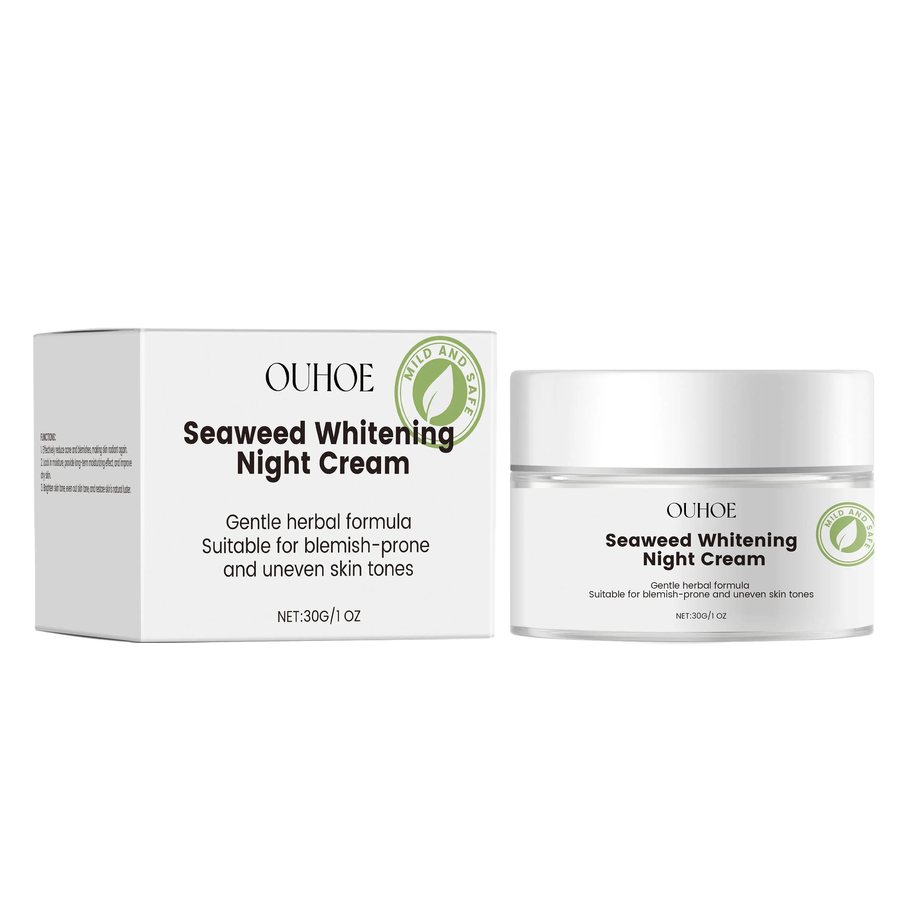 Nourishing Face Night Cream Whitening Moisturize Hydration Night Skin Care Facial Rejuvenation Brightening Face Repairing Cream Oasis Select 30g boxed