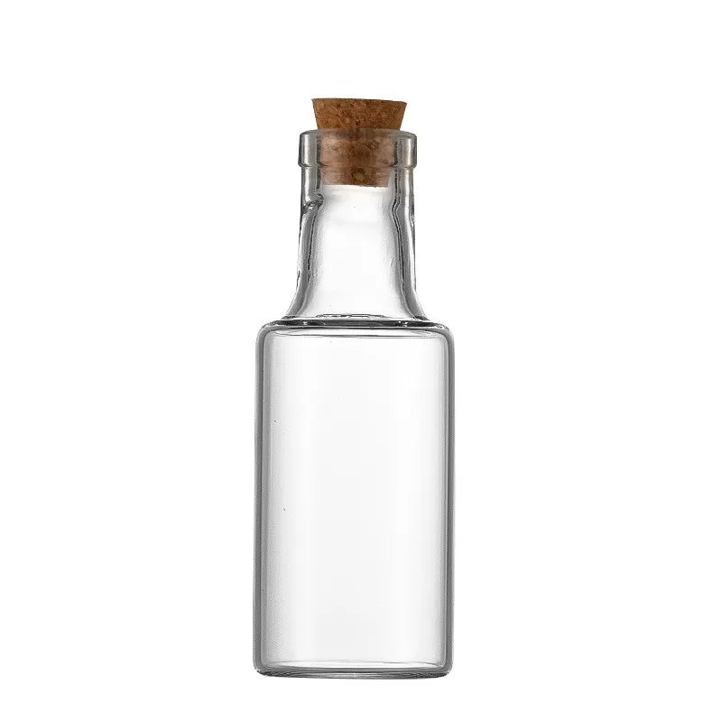 Mini Glass Bottles with Cork DIY Birthday Gift Transparent Empty Message Wishing Bottle Christmas Wedding Party Decoration Oasis Select S