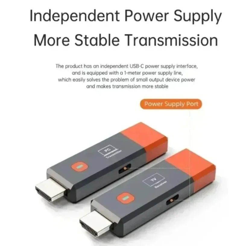 1080P 50M 5.8G HDMI-Compatible Transmitter Receiver Wireless Audio Video Extender Camera Laptop PC to TV Monitor Projector Oasis Select