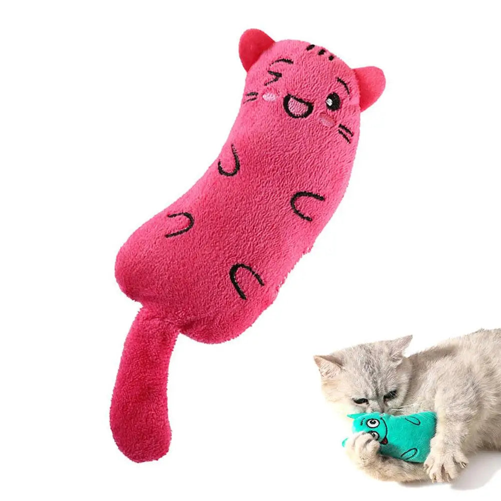 Catnip Plush Cat Toy – Cartoon Expression Crinkle Mouse