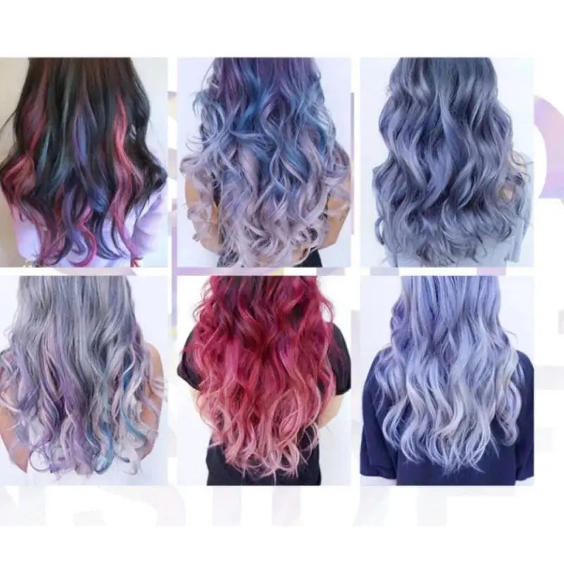 Temporary Hair Color Wax Kit – 6 Washable Shades | Plant-Based