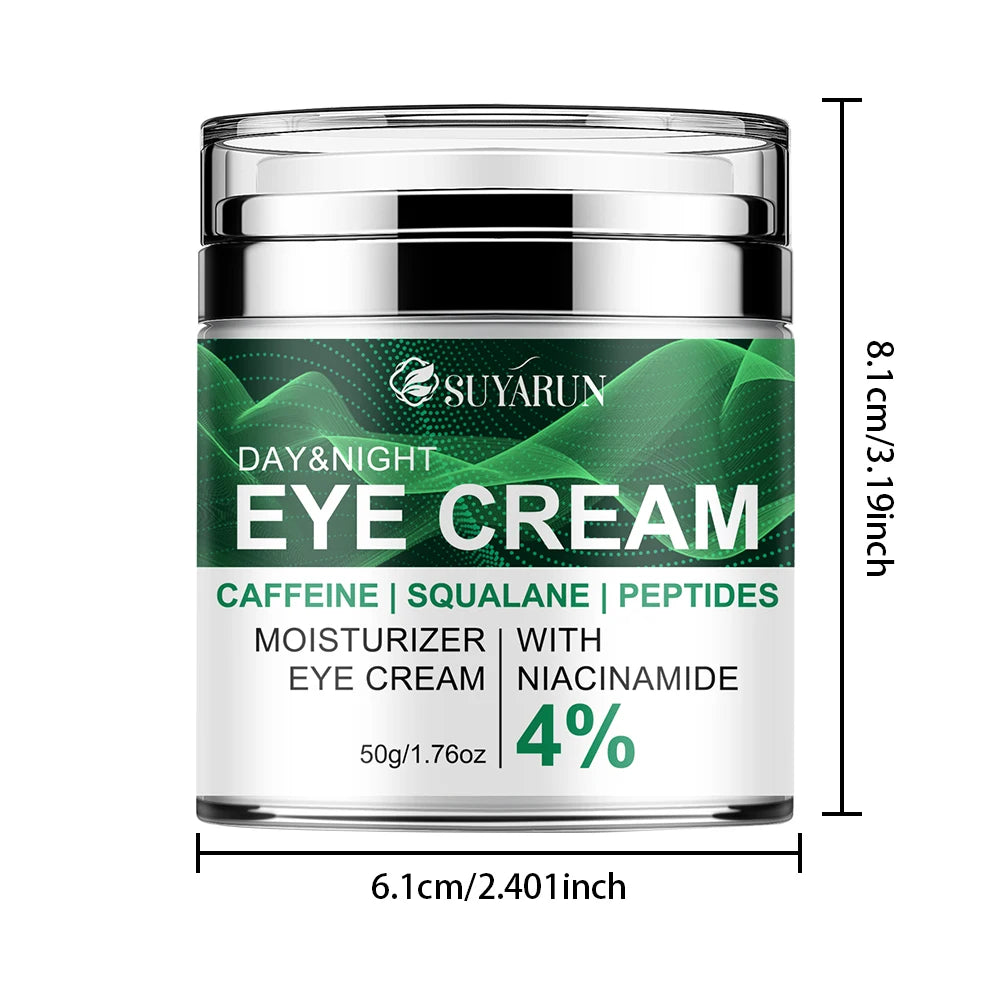 SUYARUN Anti-Aging Eye Cream Caffeine & Peptide Hydration Dark Circles Puffiness Wrinkle Treatment Mature Skin Care. Oasis Select