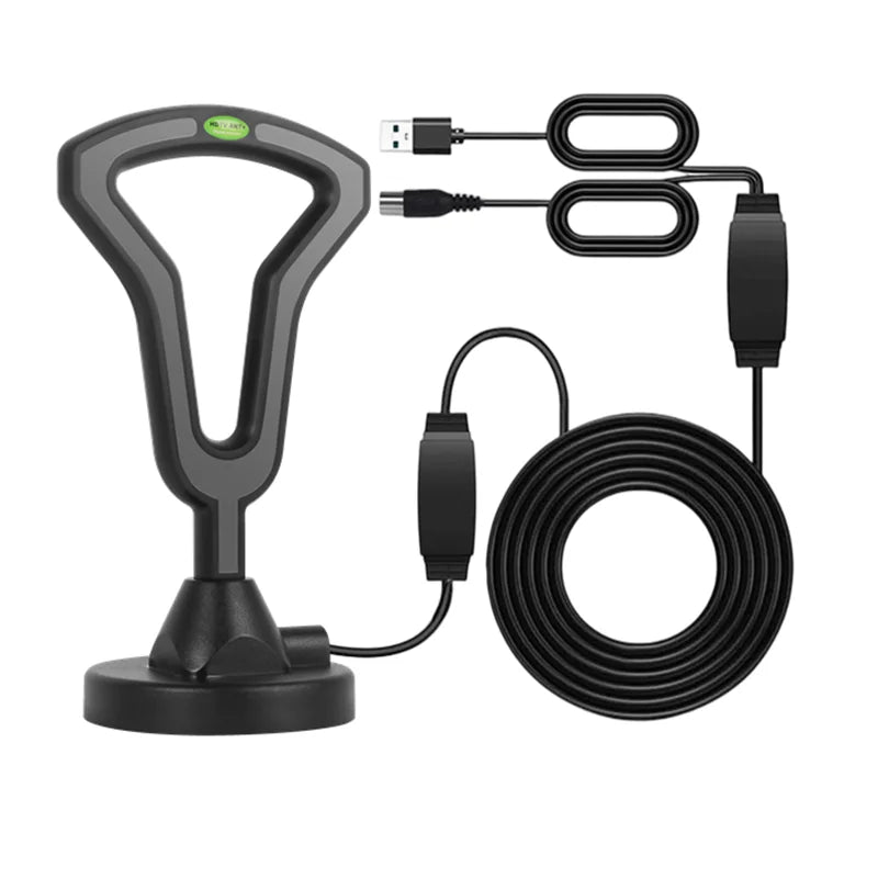 Dual Amplifier Indoor Outdoor TV Antenna HDTV over the Air Wave Antenna DTMB Terrestrial Custom Model Oasis Select
