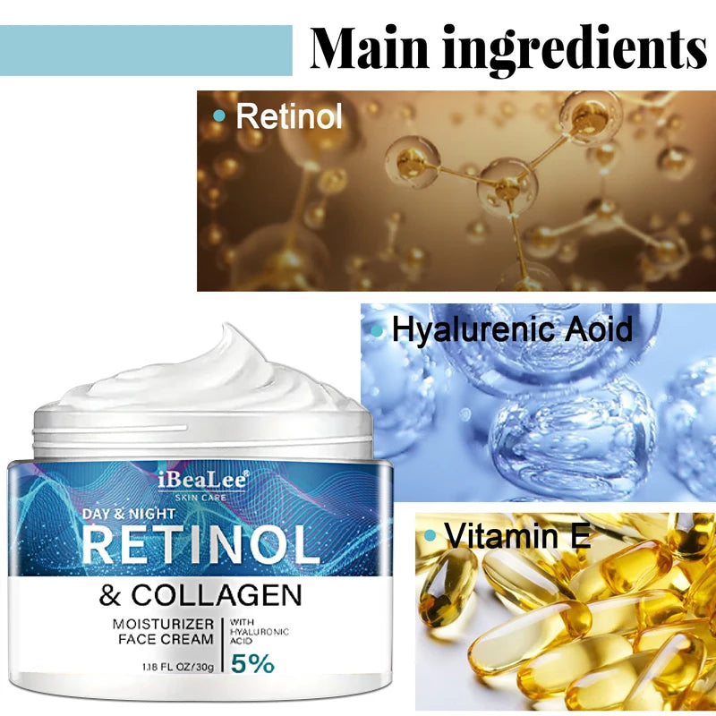 BIOAOUA Retinol Collagen Face Cream for Men – Anti-Wrinkle Men's Face Cream Oasis Select