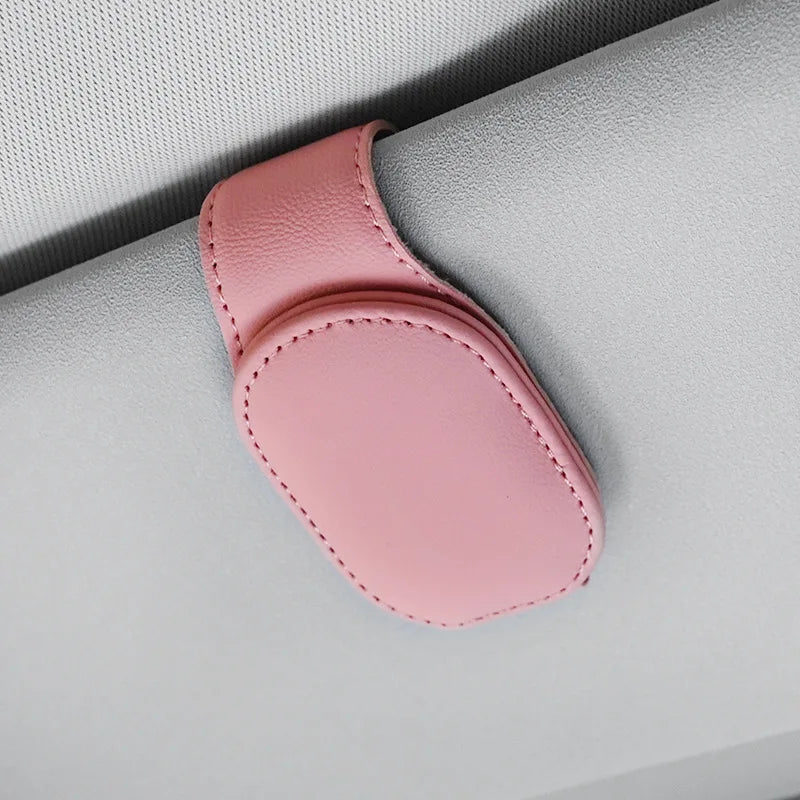 Automotive Car Sun Visor Glasses Case Magnetic Sunglasses Clip Card Ticket Holder Stand Fastener Pen Eyeglasses Accessories Oasis Select O