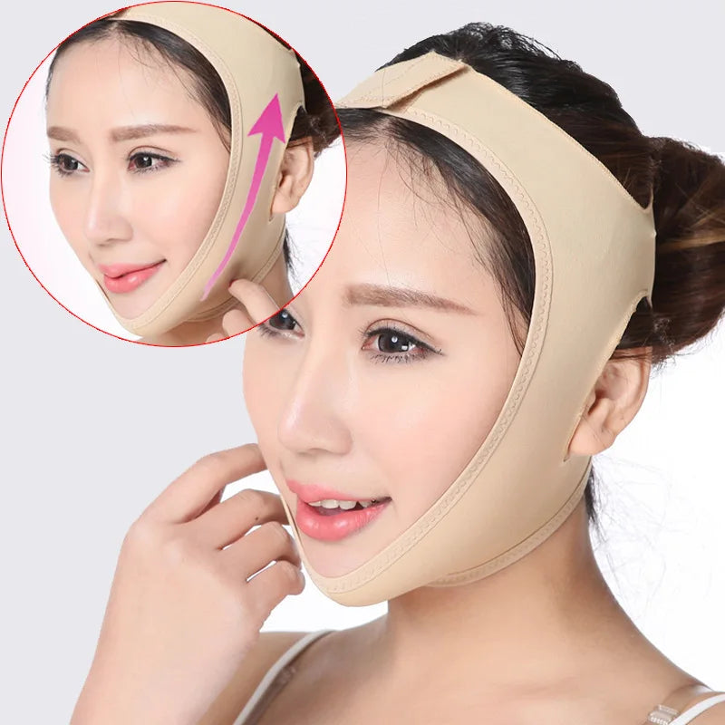 Face V Shaper Facial Slimming Bandage Relaxation Lift Up Belt Shape Lift Reduce Double Band Massage Chin Massage Care Tools Oasis Select