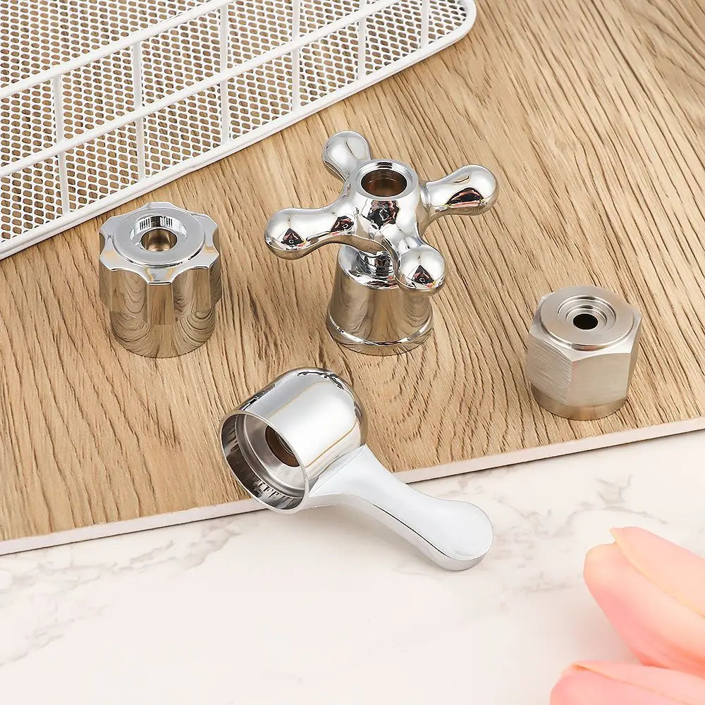 Triangle Valve Small Spout Dish Basin Faucet Handle Switch Handle Accessories Single Cold Quick Open Valve Core Handwheel Oasis Select