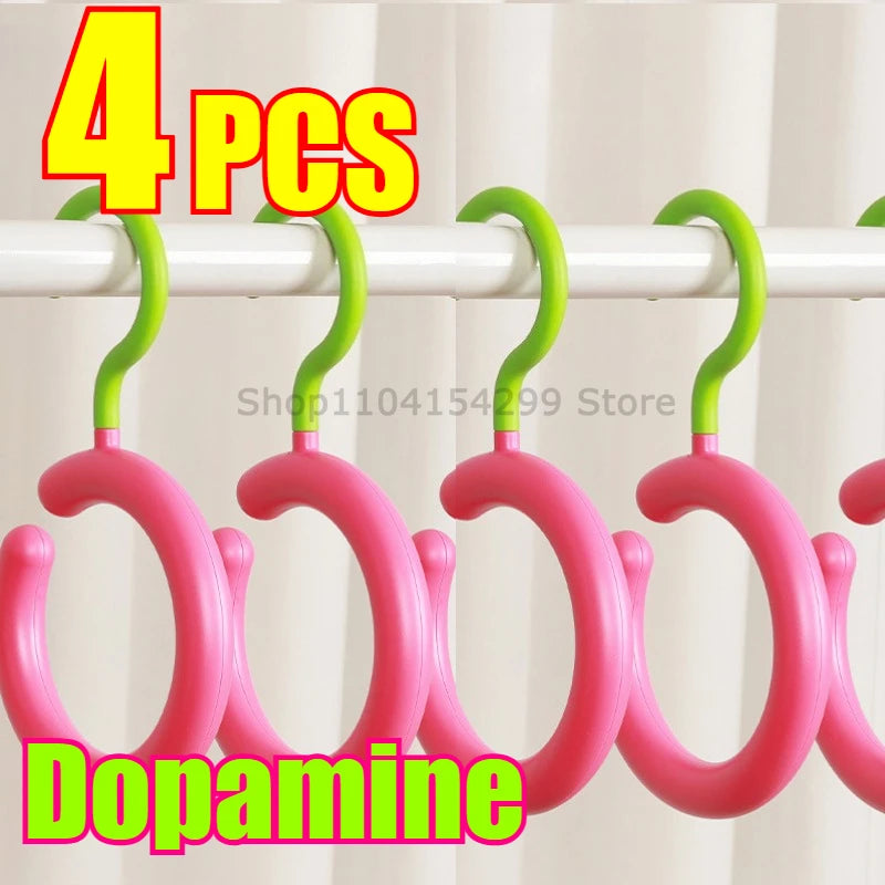 Hat Storage Clothes Hanger Invisible Luxury Multi-Function Hook Home Use New 2025 Plastic Coat Hanger Nordic Sle Adult Closet Oasis Select Dopamine4
