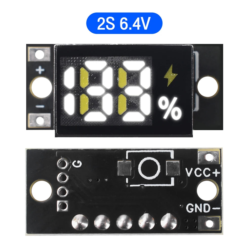 1S-4S 3.2V LiFePO4 Battery Power Display Module 3-12.8V Digital Percentage Indicator Board Battery Capacity Indicator Module Oasis Select 2S