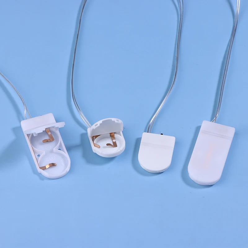 10Pcs Battery Holder Coin Cell Holder 1 X 3V/2 X 3V CR2032 LIR2032 Battery Holder Button Battery Holder With Line On Off Switch Oasis Select
