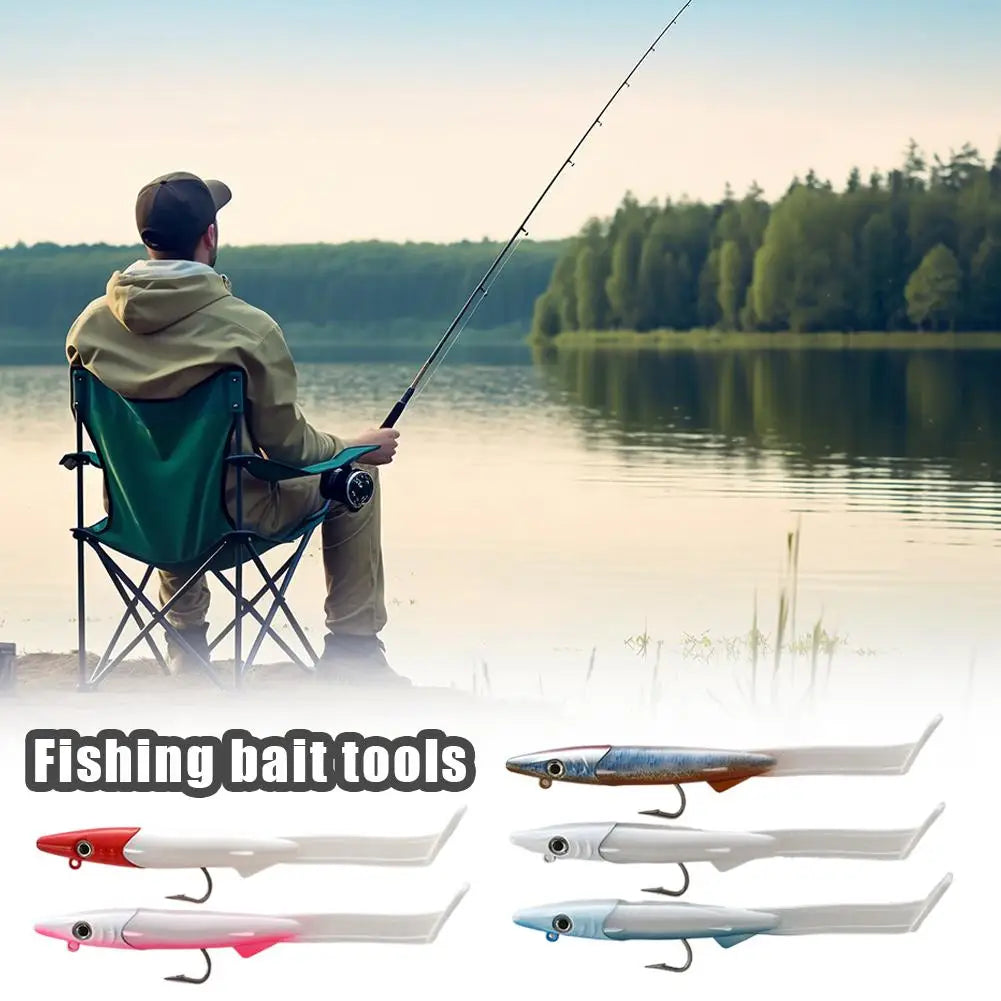 Soft Fishing Lures Kit 12cm 26g with VMC Hook – 2-Pack Soft Fishing Lures Oasis Select