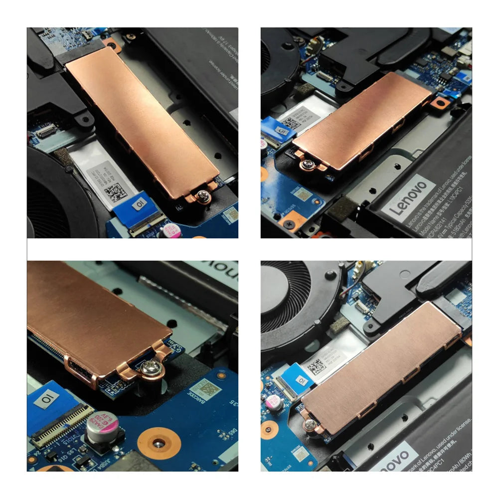 M.2 NVMe SSD Copper Heatsink with Thermal Pads – 2280 Laptop SSD Heatsink Cooler Oasis Select