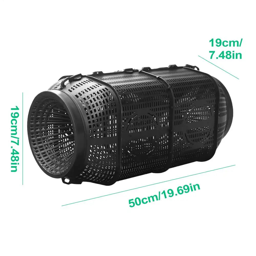 Crab Trap Portable Crayfish Trap Catch Tool Crab Cage for Turtle Eel Shrimp Saltwater Freshwater Fishing Pond Lake Oasis Select 50cm