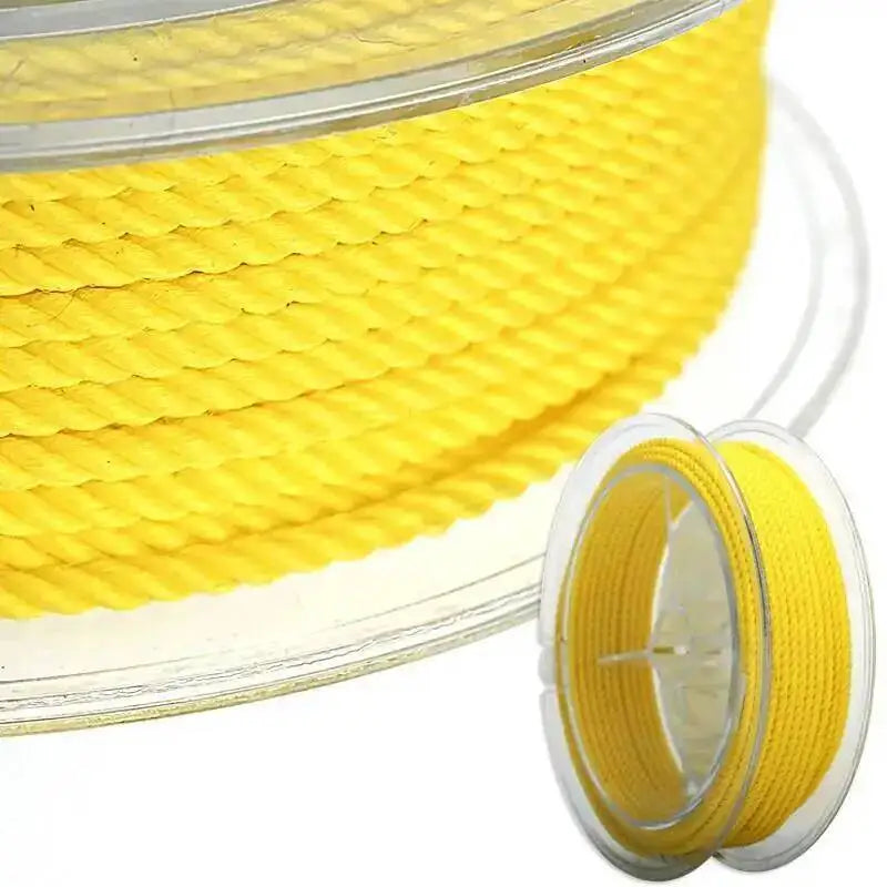 1mm 45m Silk Thread Milan Braided Cord DIY Jewelry Accessories Jewelry Making Supplies Twine Beading Threads HandCrafts Rope Oasis Select Lark Yellow 1mm 15m