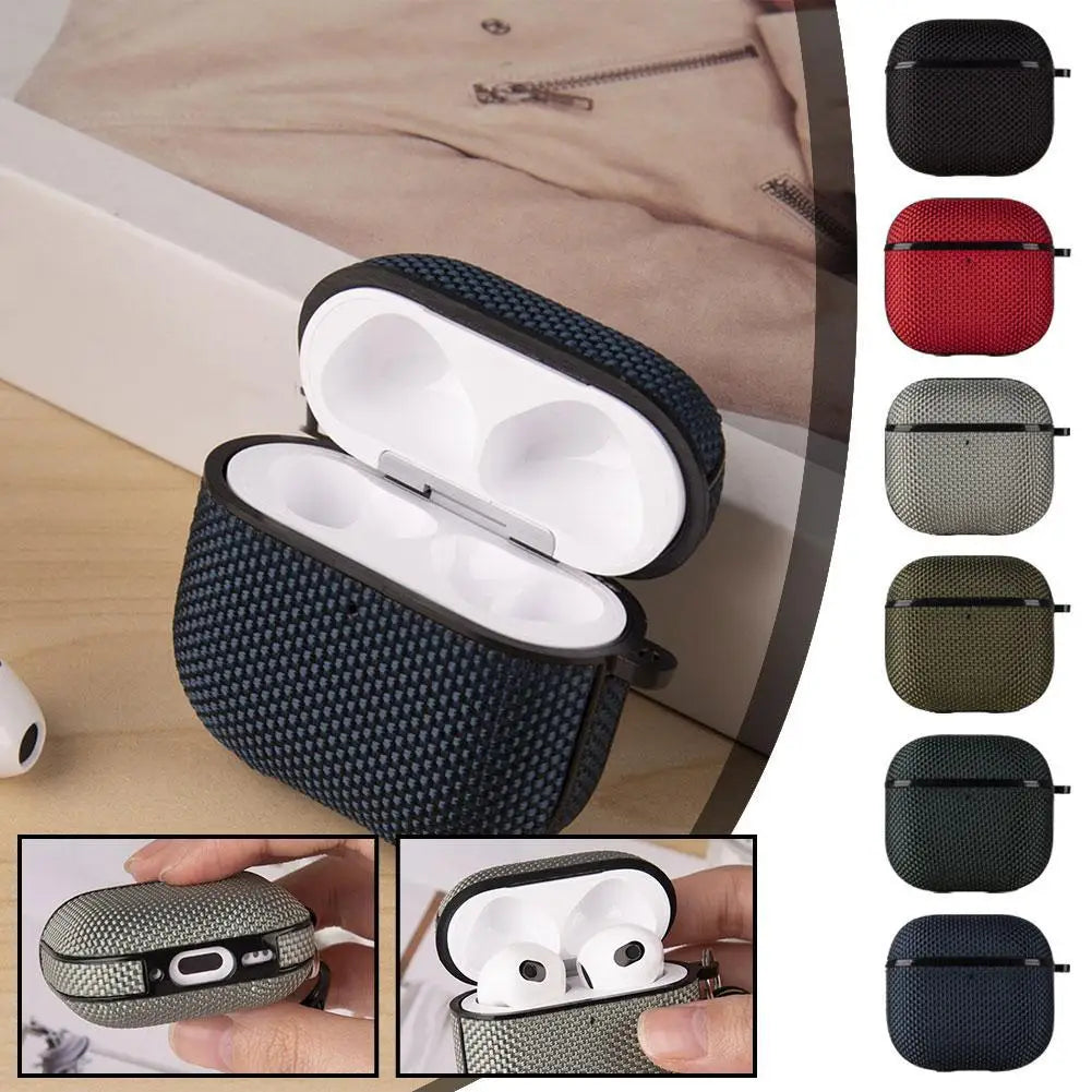 AirPods 4 Waterproof Nylon PC Case with Metal Buckle