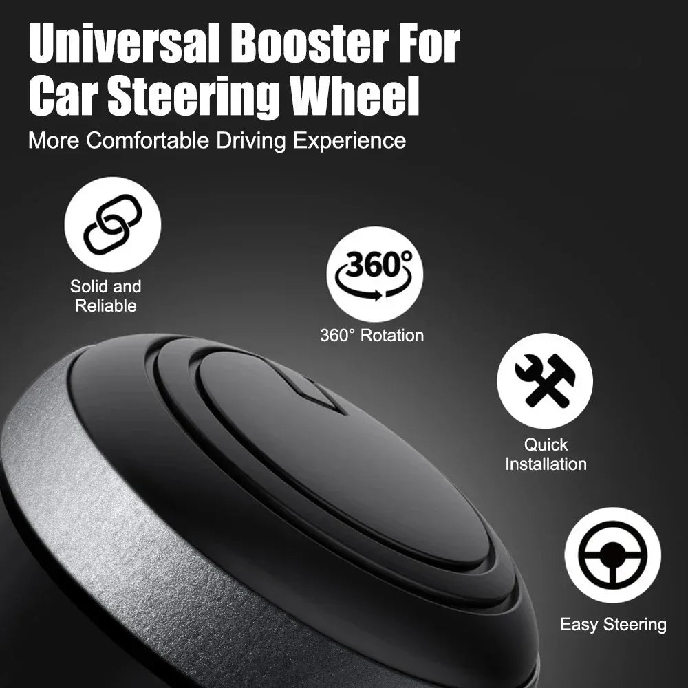 360° Steering Wheel Spinner Knob | Universal Metal Bearing Ball