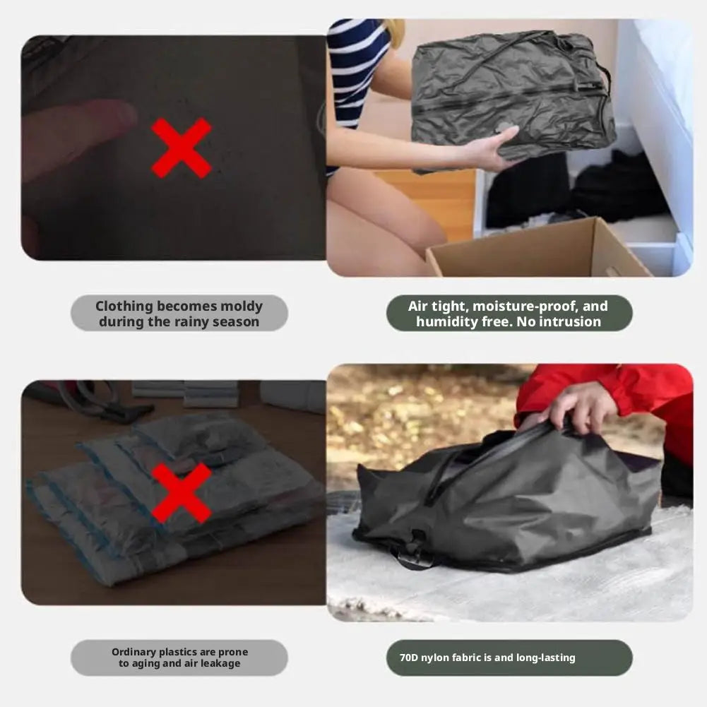 Vacuum Compression Travel Bag 16L – Waterproof + Hand Pump