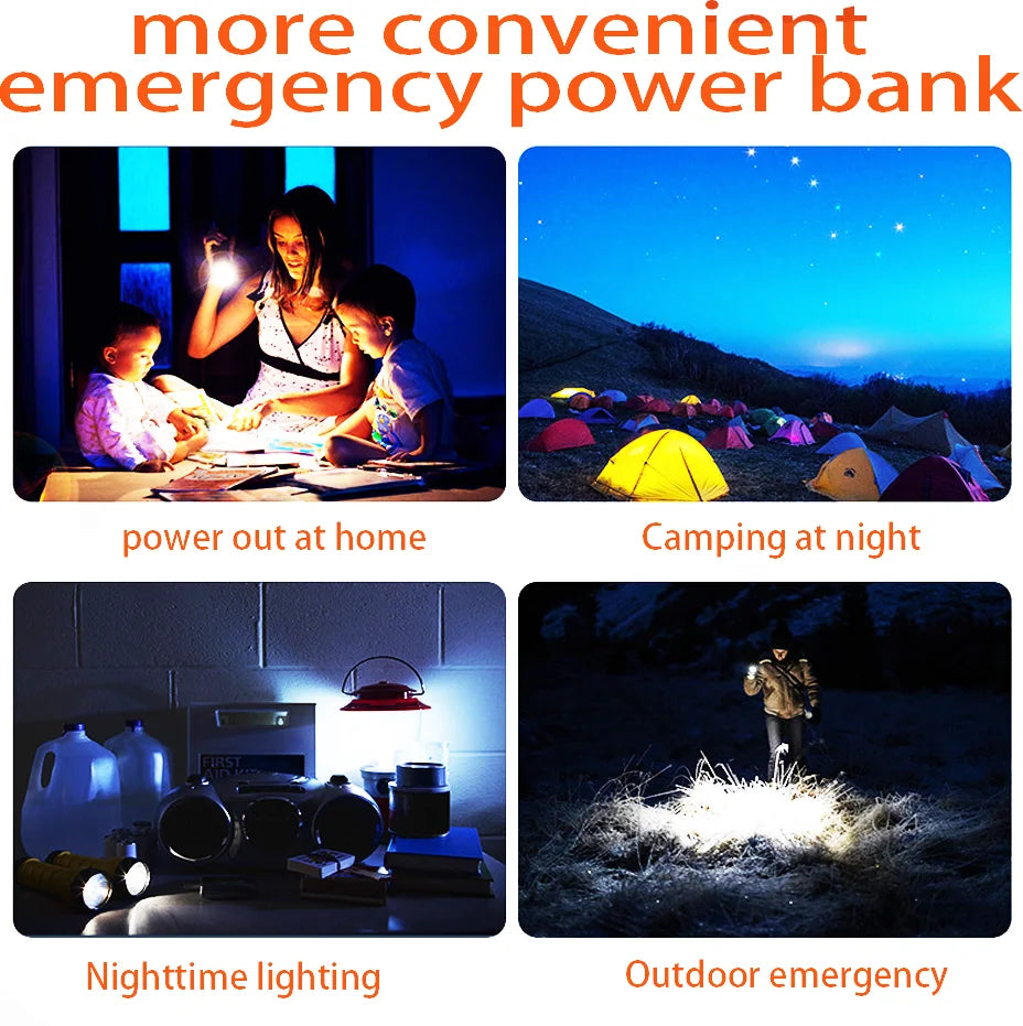 20000mAh all-purpose Solar Power Bank Battery Mobile Solar Station USB 4 in1 Super Fast Charging Wireless Charger LED Light Oasis Select