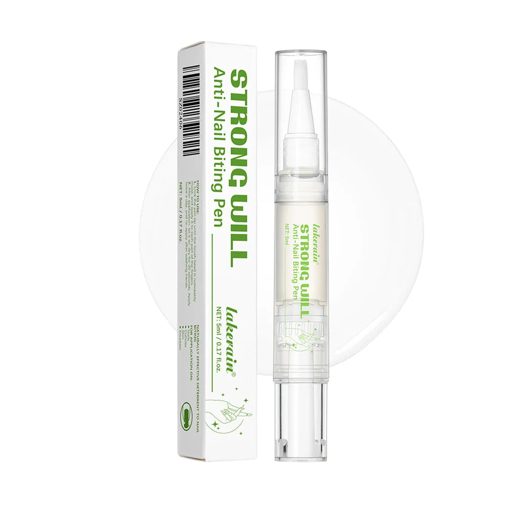 Strong Will Anti-Nail Biting Click Pen Stop Nail Biting Care Nails Improve Nail Biting Behavior Strong Bitter Aquamarine Pen Oasis Select 1PC